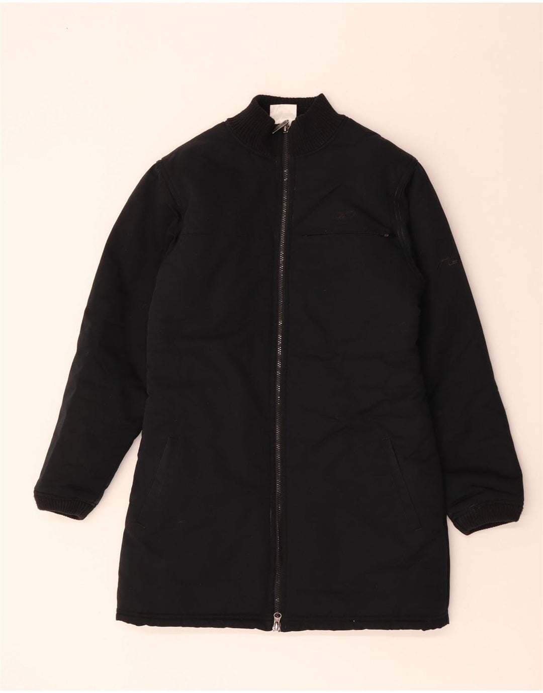 Casaco Reebok Feminino Oversized Acolchoado UK 10 Pequeno Preto