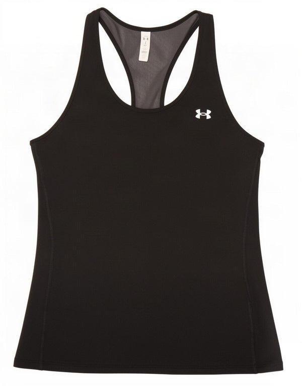 Under Armour Womens Heat Gear Vest Top UK 8 Small Black