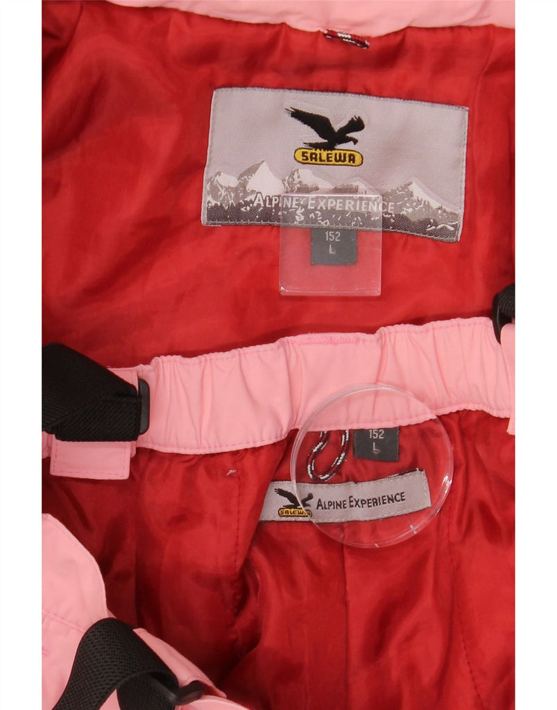 SALEWA Girls Ski 2 Piece Set 11-12 Years Large Pink Polyamide Vintage SALEWA and Second-Hand SALEWA from Messina Hembry 