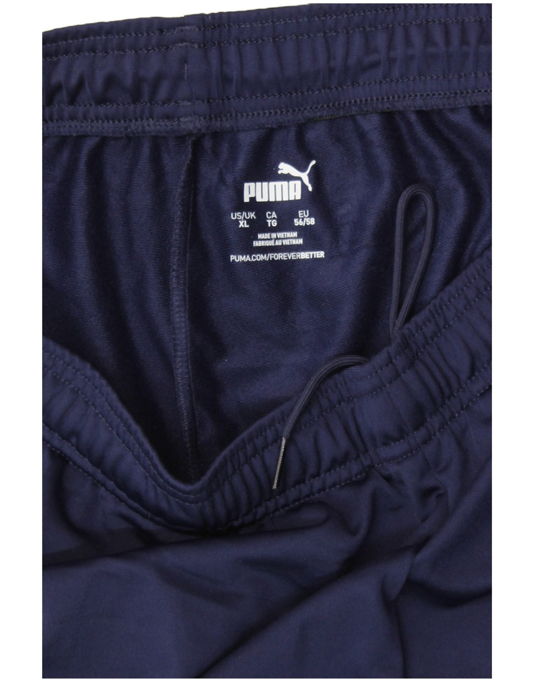 Calça de treino masculina PUMA XL azul marinho poliéster