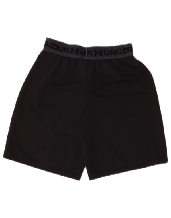 Shorts esportivos gráficos Under Armour Boys Heat Gear 7-8 anos pequenos pretos