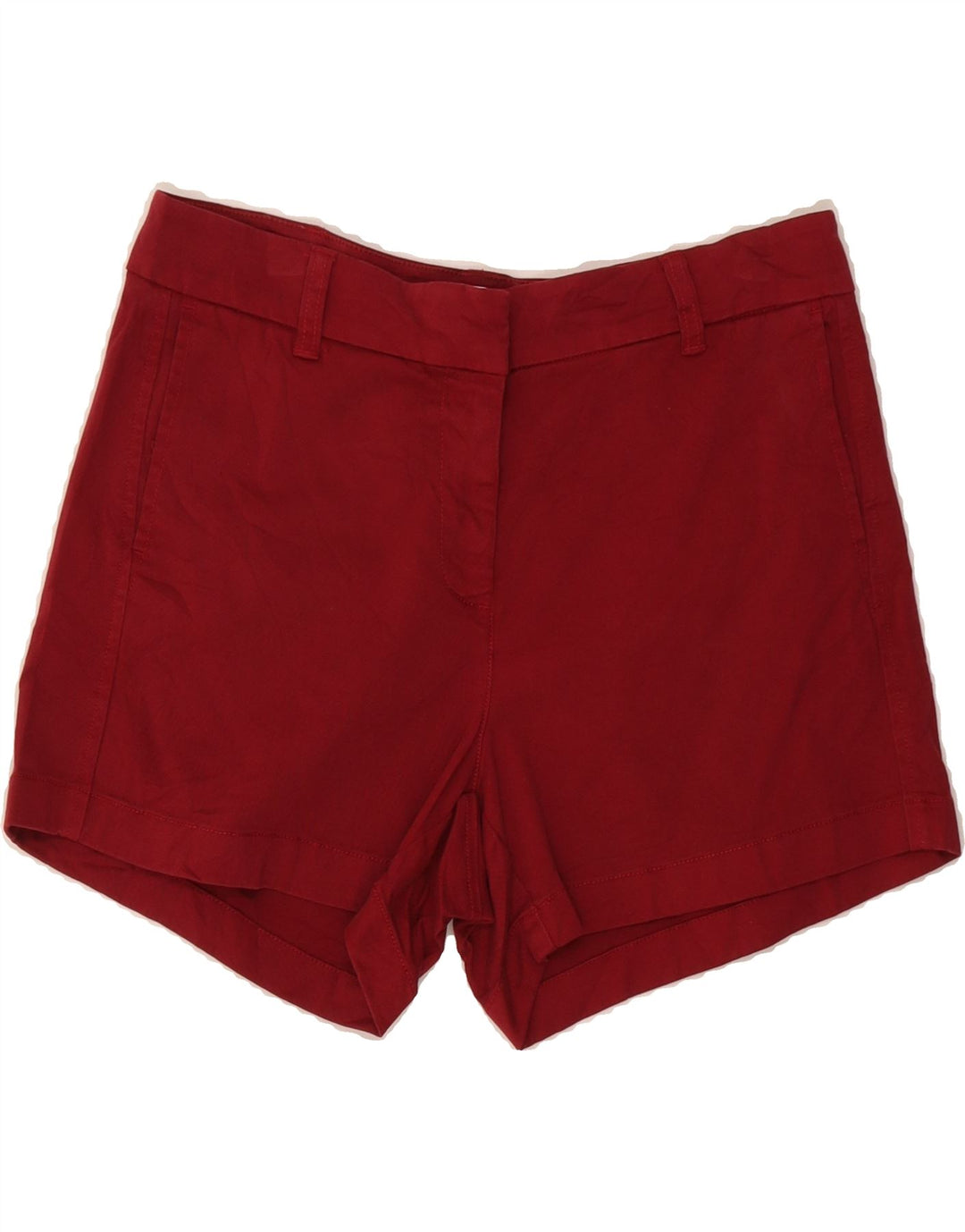 J. CREW Womens Chino Shorts US 6 Medium W32  Burgundy Cotton Vintage J. Crew and Second-Hand J. Crew from Messina Hembry 