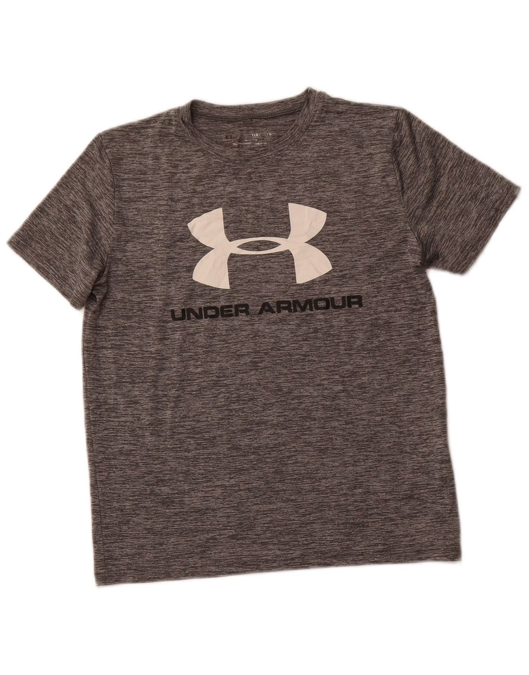 Camiseta gráfica UNDER ARMOUR Boys Heat Gear 11-12 anos grande cinza
