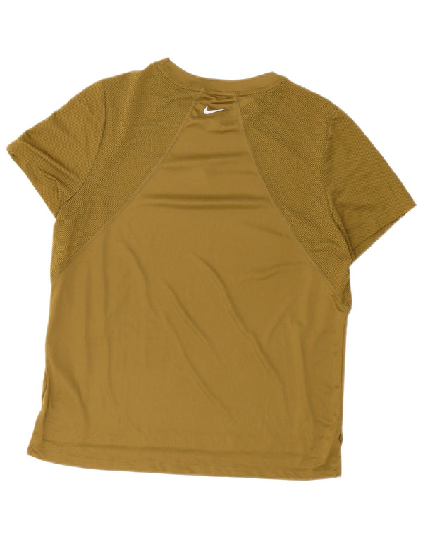 Camiseta Nike Masculina Dri Fit Graphic Top Grande Poliéster Cáqui