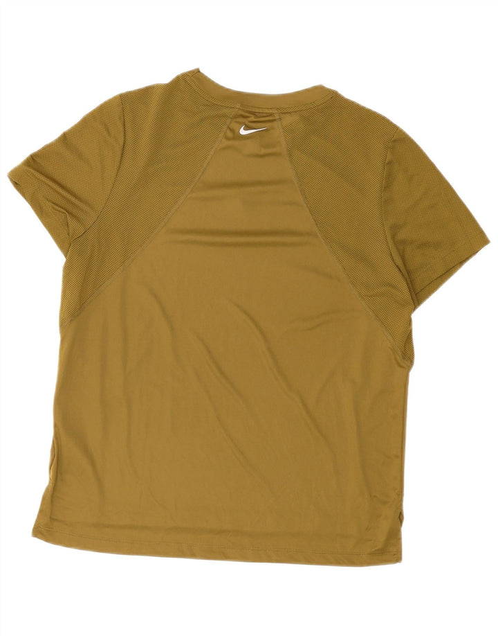 Camiseta Nike Masculina Dri Fit Graphic Top Grande Poliéster Cáqui