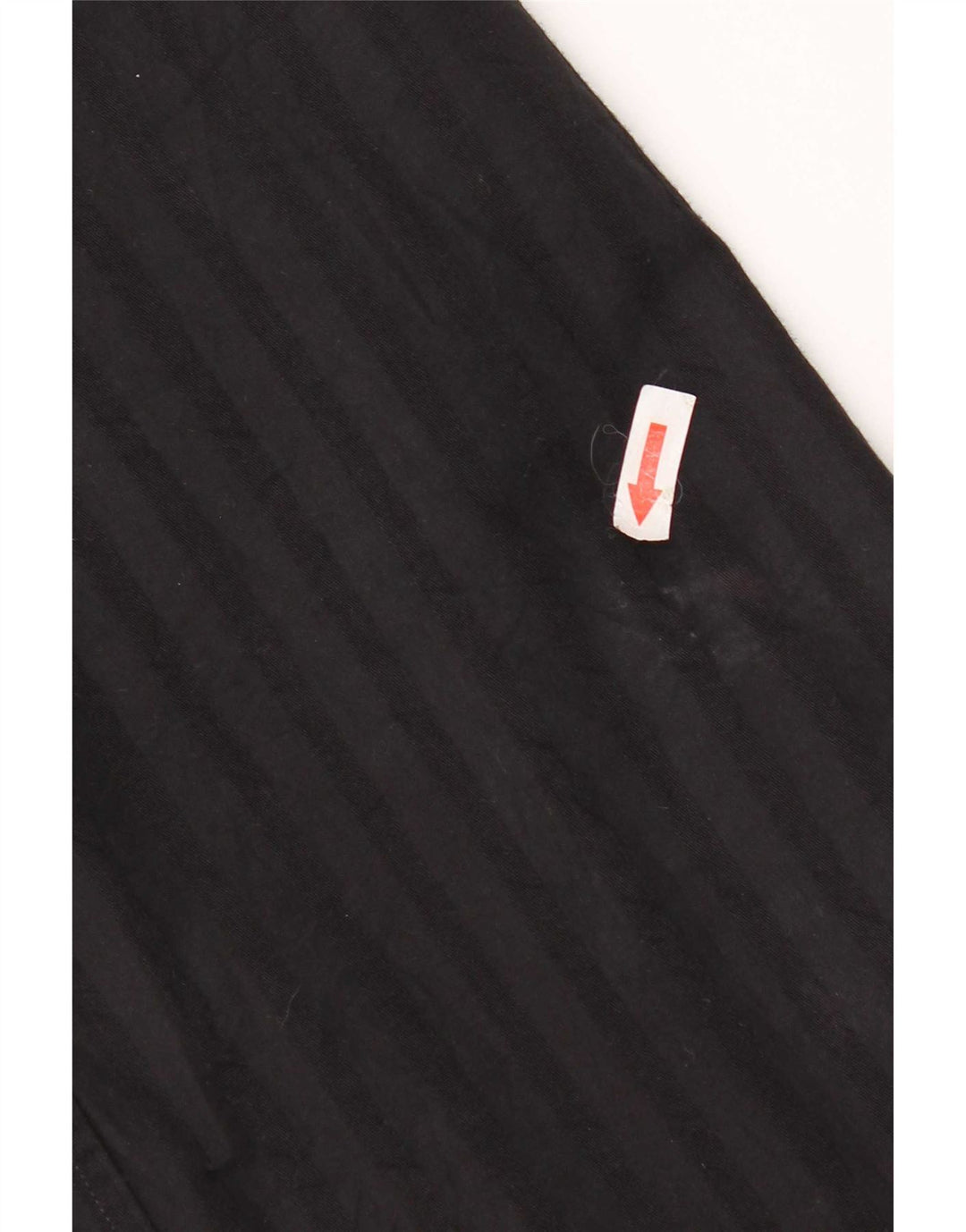 Camisa masculina diesel grande listrada preta de algodão
