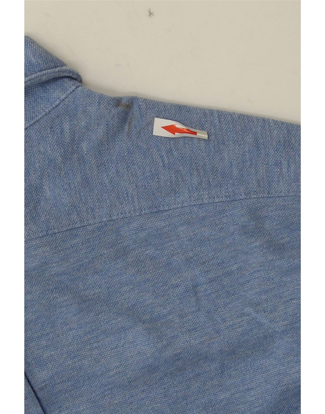 Ralph Lauren Camisa masculina de malha leve de algodão azul pequeno