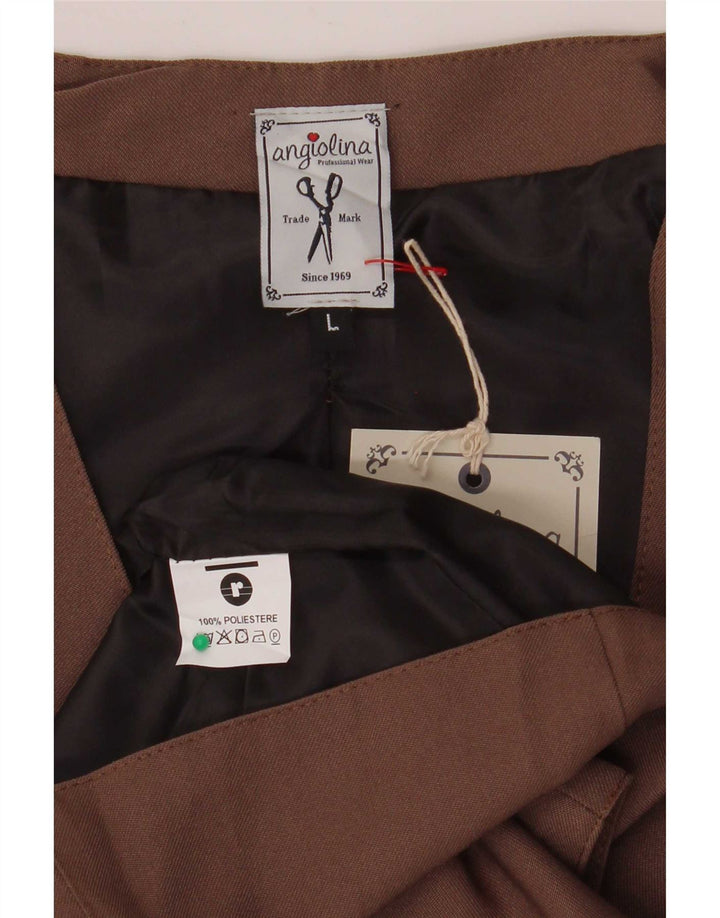 Colete masculino vintage grande poliéster marrom