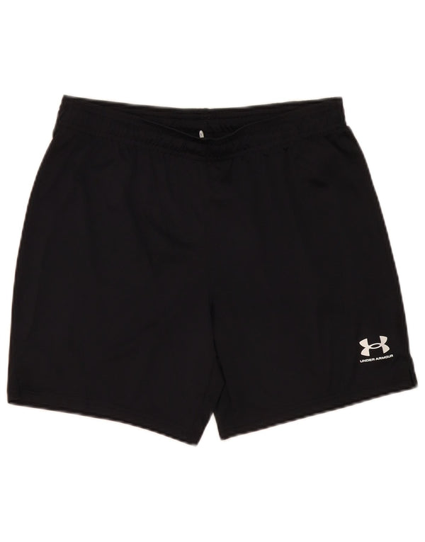 Shorts esportivos masculinos Under Armour 13-14 anos XL preto poliéster