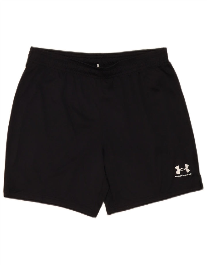 Shorts esportivos masculinos Under Armour 13-14 anos XL preto poliéster