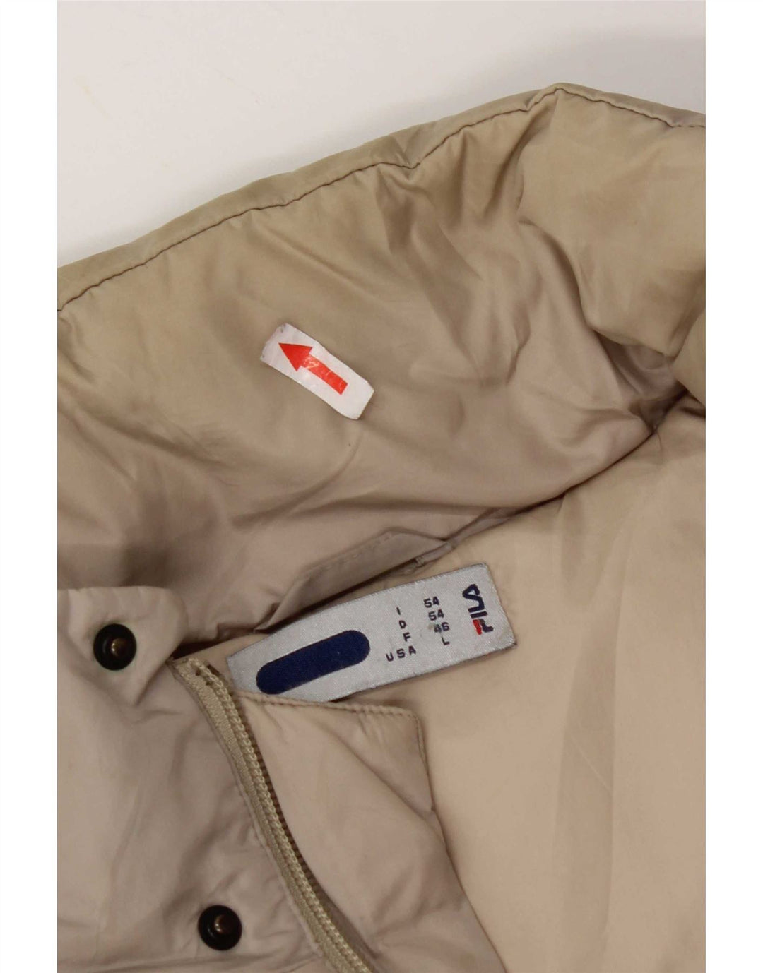 Jaqueta masculina acolchoada com capuz Fila IT 54 2XL cinza nylon