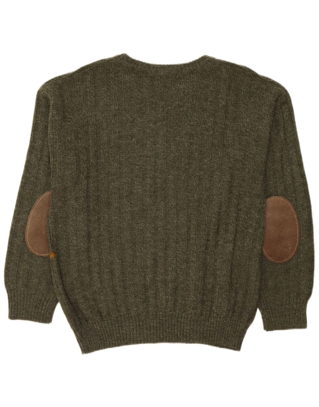 Suéter masculino Rodes com gola redonda IT 50 acrílico listrado verde médio