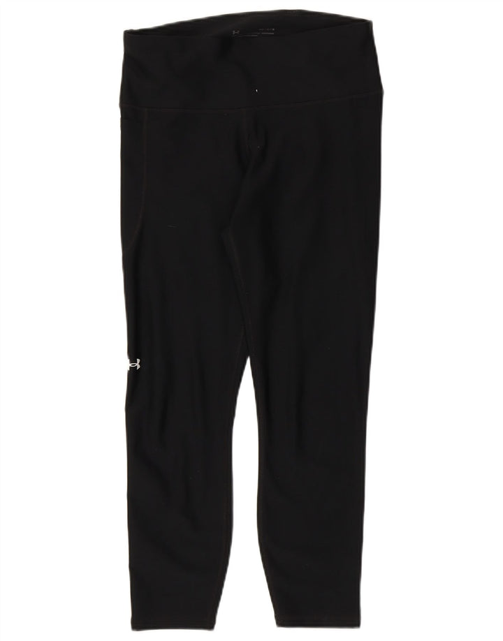 Under Armour Womens Heat Gear Leggings Reino Unido 12 Médio Preto