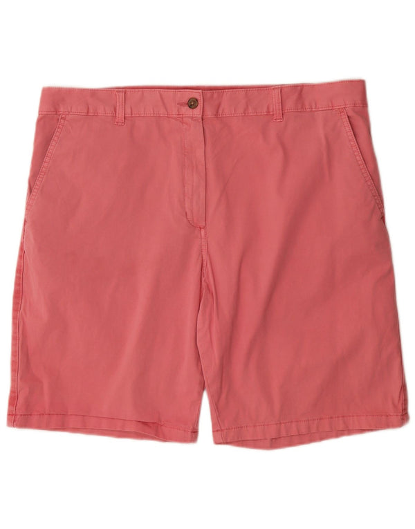 Shorts chino feminino Marks & Spencer Reino Unido 18 XL W38 algodão rosa