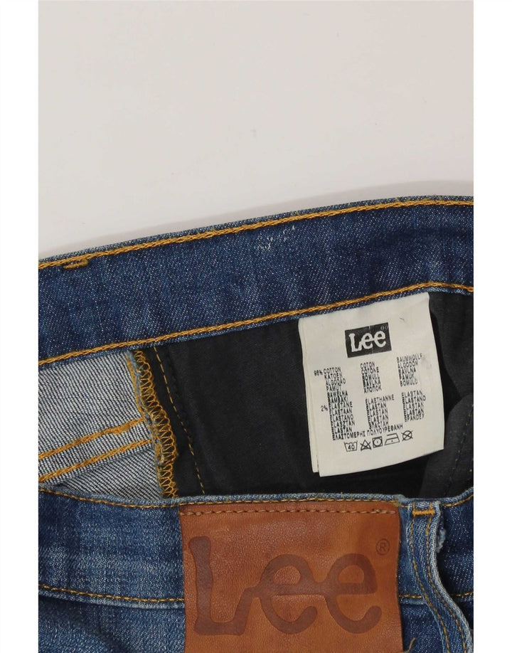Lee Mens Daren Straight Jeans W32 L31 Azul Algodão