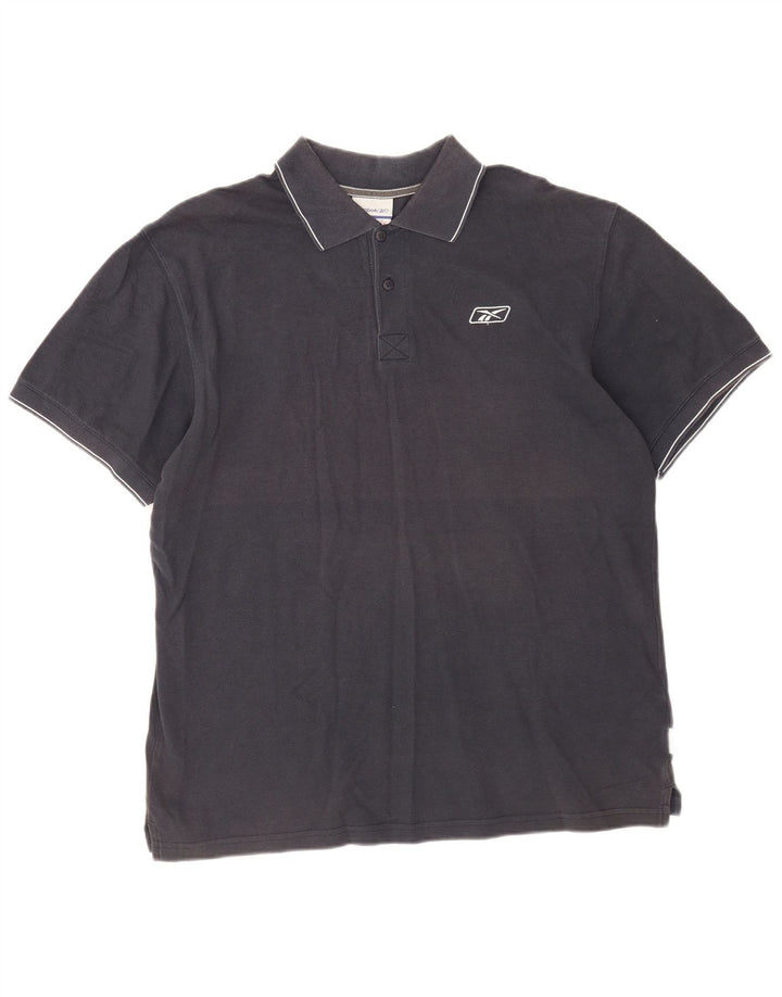 Camisa polo masculina Reebok XL azul marinho algodão