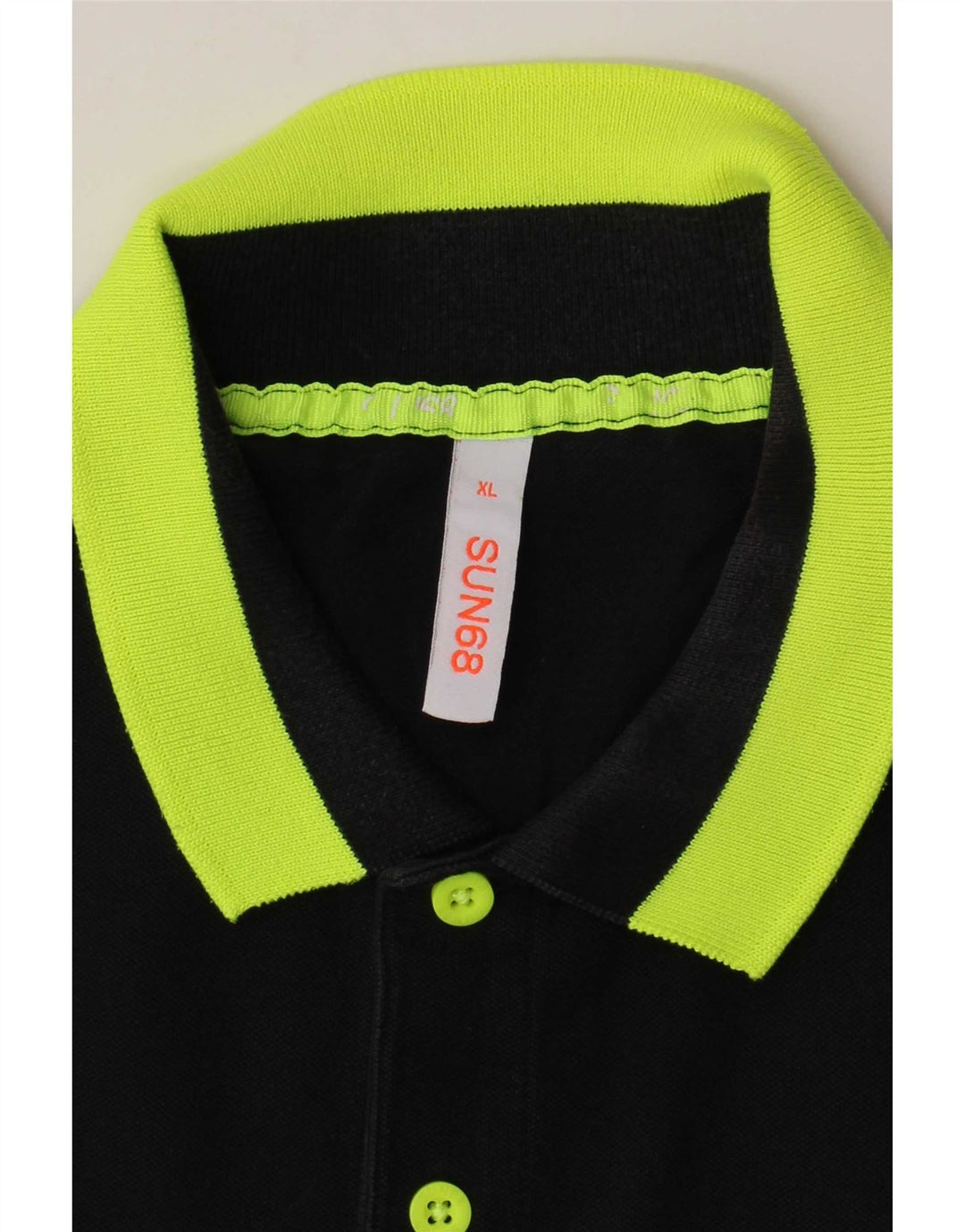 Sun68 Camisa polo masculina XL preta