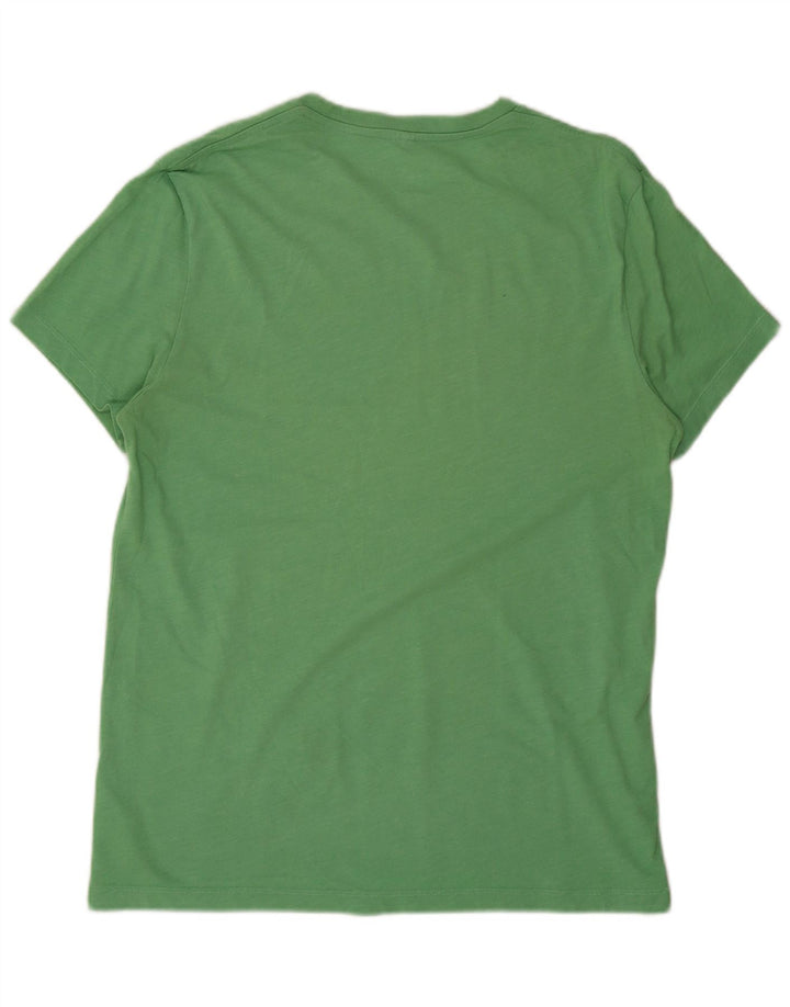 Camiseta masculina Jack Wills Top algodão verde médio