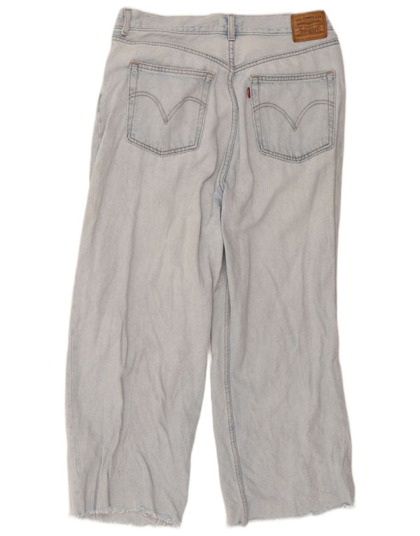Calça jeans feminina Levi's cropped cintura alta solta W32 L25 algodão azul