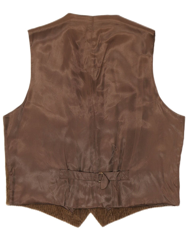 Belfe & Mens Colete de veludo IT 54 XL Algodão cáqui