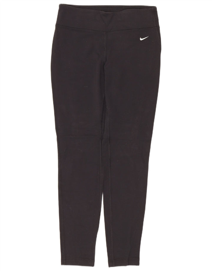 Leggings Nike Dri Fit Femininas UK 12 Médio Preto Nylon