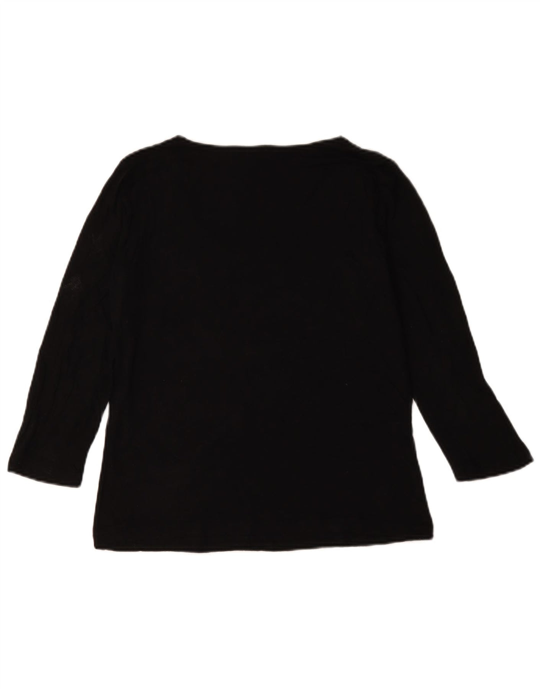 Top feminino Hobbs manga 3/4 Reino Unido 12 viscose preta média