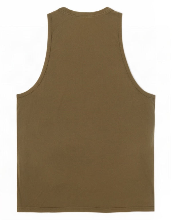 Colete gráfico masculino Diesel Top grande cáqui