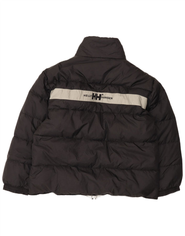 Jaqueta masculina acolchoada gráfica Helly Hansen UK 44 2XL preta Colourblock Nylon
