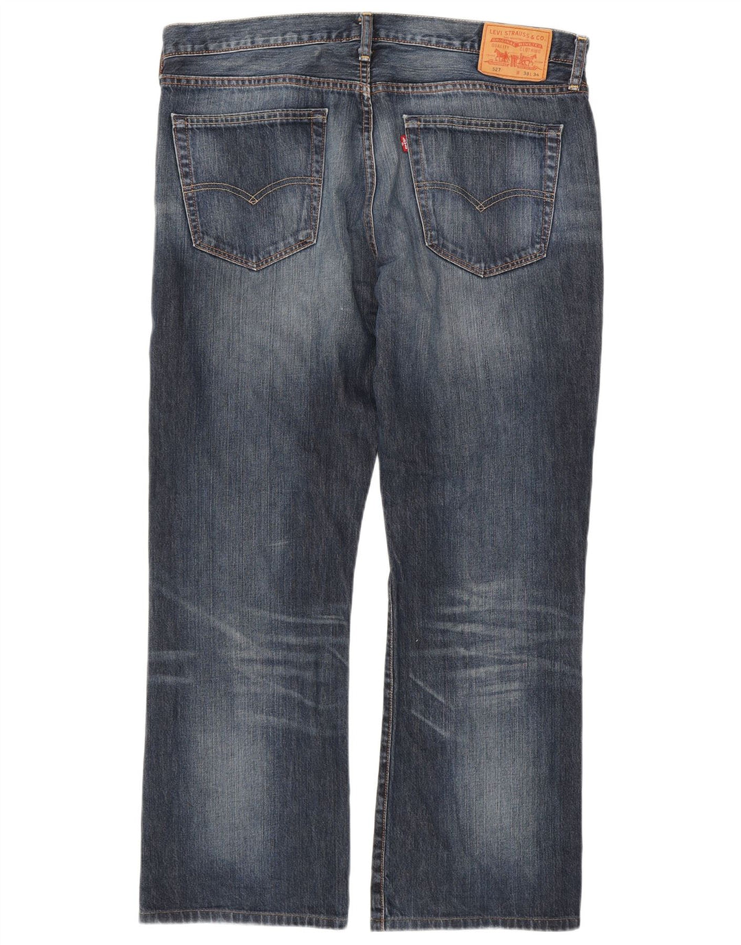 Levi's Masculino 527 Bootcut Jeans W38 L30 Azul Marinho Algodão