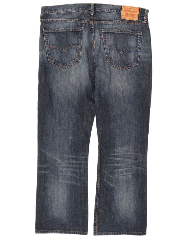Levi's Masculino 527 Bootcut Jeans W38 L30 Azul Marinho Algodão