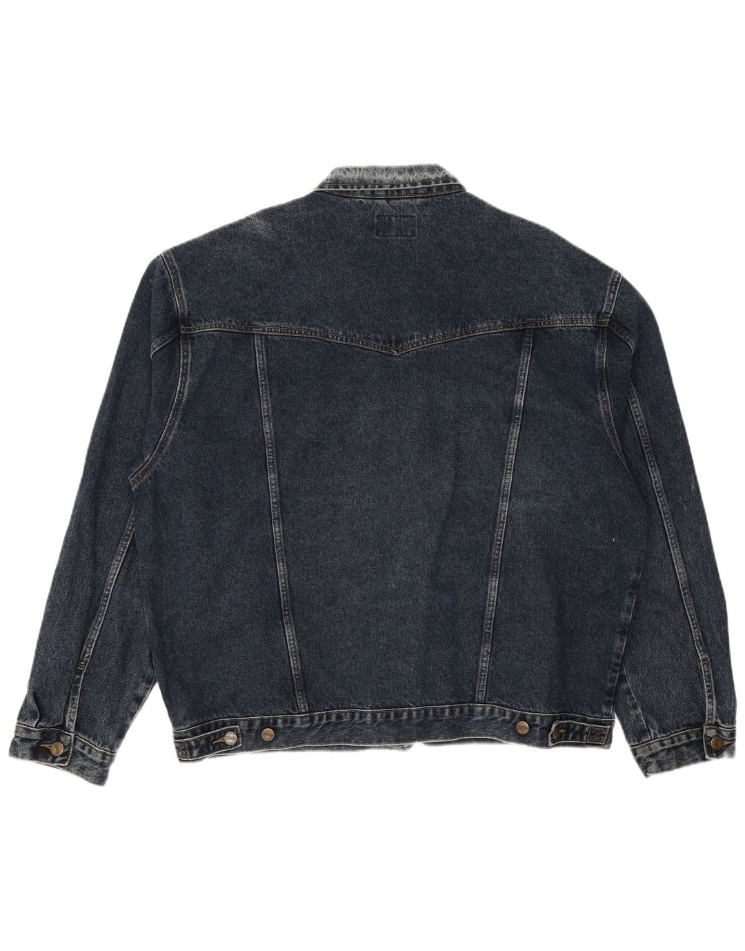 Jaqueta jeans masculina Wrangler UK 46 3XL azul marinho algodão clássico