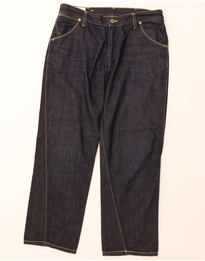DONDUP Jeans retos femininos W28 L26 algodão azul marinho