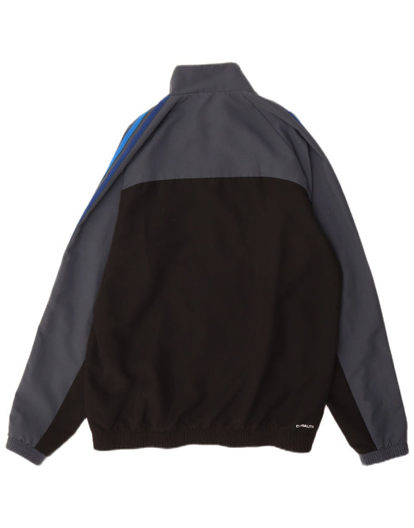 Adidas Mens Climalite Tracksuit Top Jacket UK 40/42 Medium Grey Colourblock