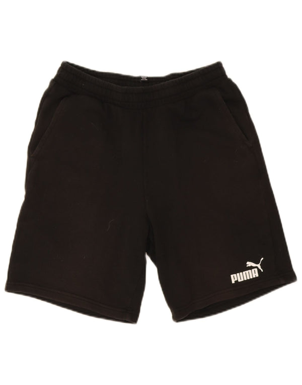Shorts esportivos Puma meninos 15-16 anos XL preto algodão