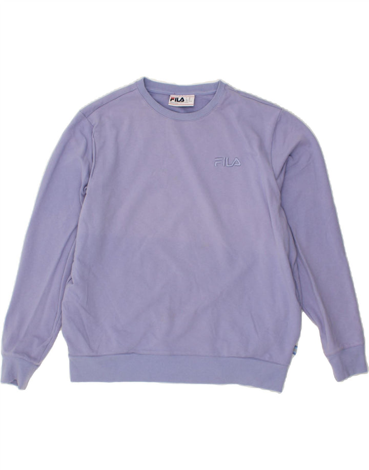 FILA Womens Sweatshirt Jumper UK 18 XL Purple Cotton Vintage Fila and Second-Hand Fila from Messina Hembry 