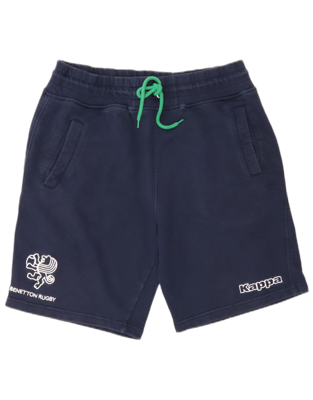 Shorts esportivos gráficos masculinos Kappa grandes algodão azul marinho