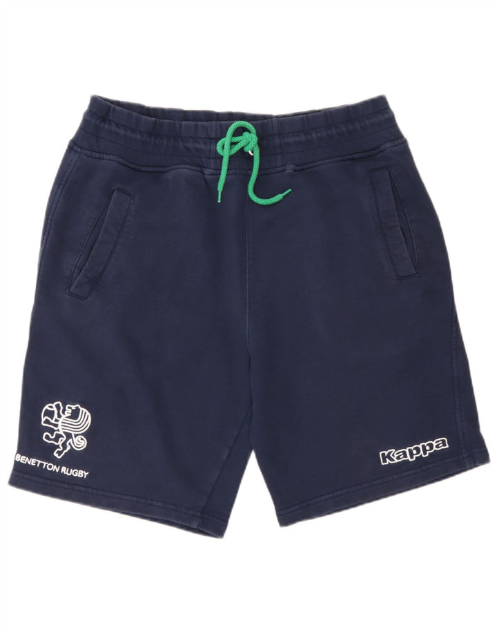 Shorts esportivos gráficos masculinos Kappa grandes algodão azul marinho