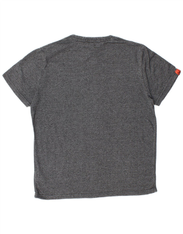 Camiseta masculina gráfica SUPERDRY Top XL algodão cinza