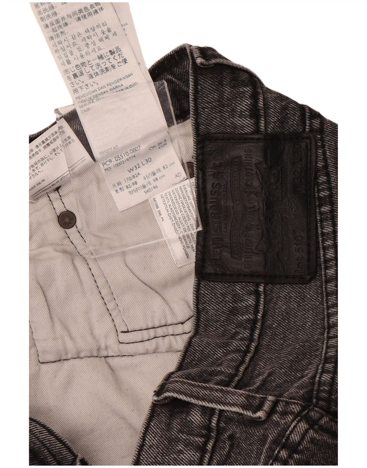 LEVI'S Masculino 510 Skinny Jeans W32 L30 Algodão Cinza