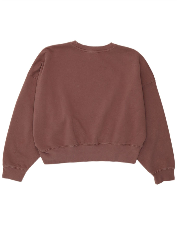 Adidas feminino oversized moletom jumper reino unido 12 médio roxo algodão