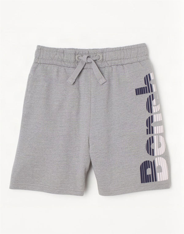 Shorts esportivos gráficos Bench Boys 9-10 anos algodão cinza