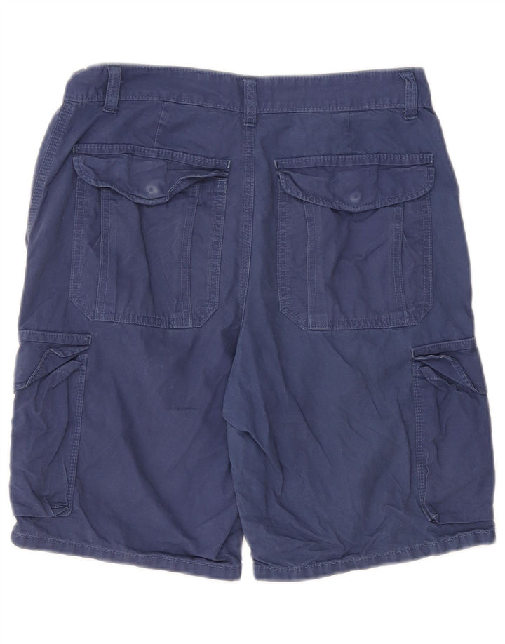 Shorts cargo masculino de ajuste regular MARKS & SPENCER W30 algodão azul médio