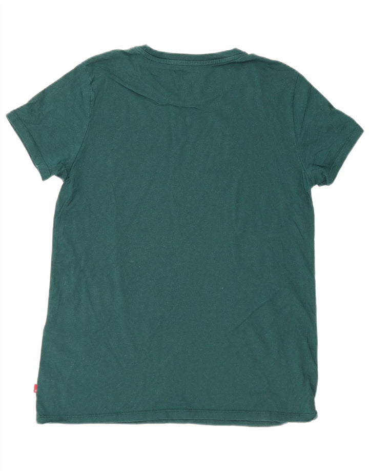 Camiseta gráfica masculina Levi's Top médio algodão verde
