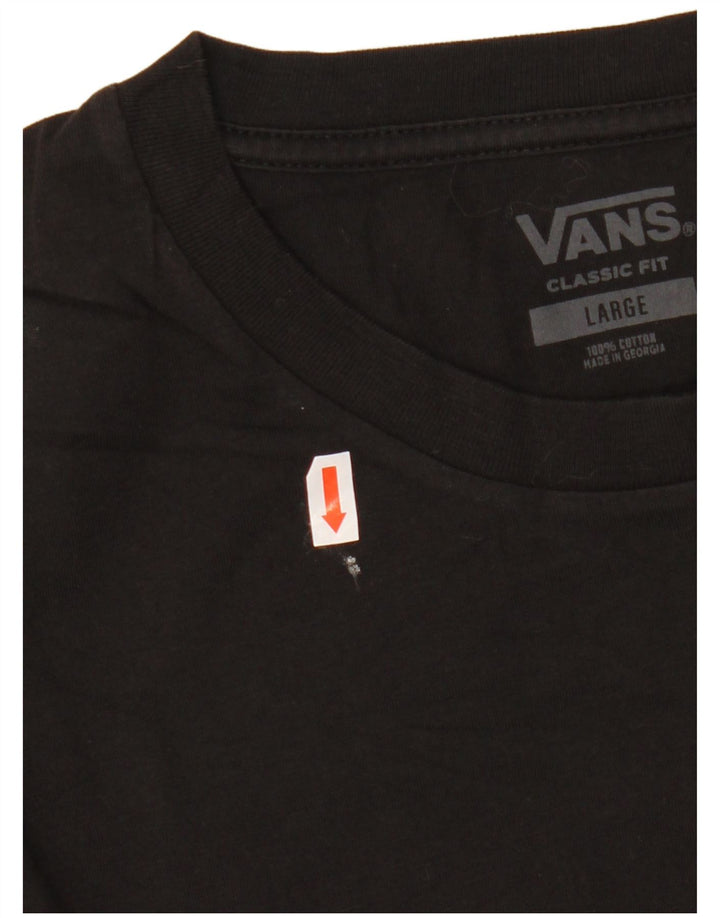 Camiseta VANS Masculina Classic Fit Top Grande Algodão Preto
