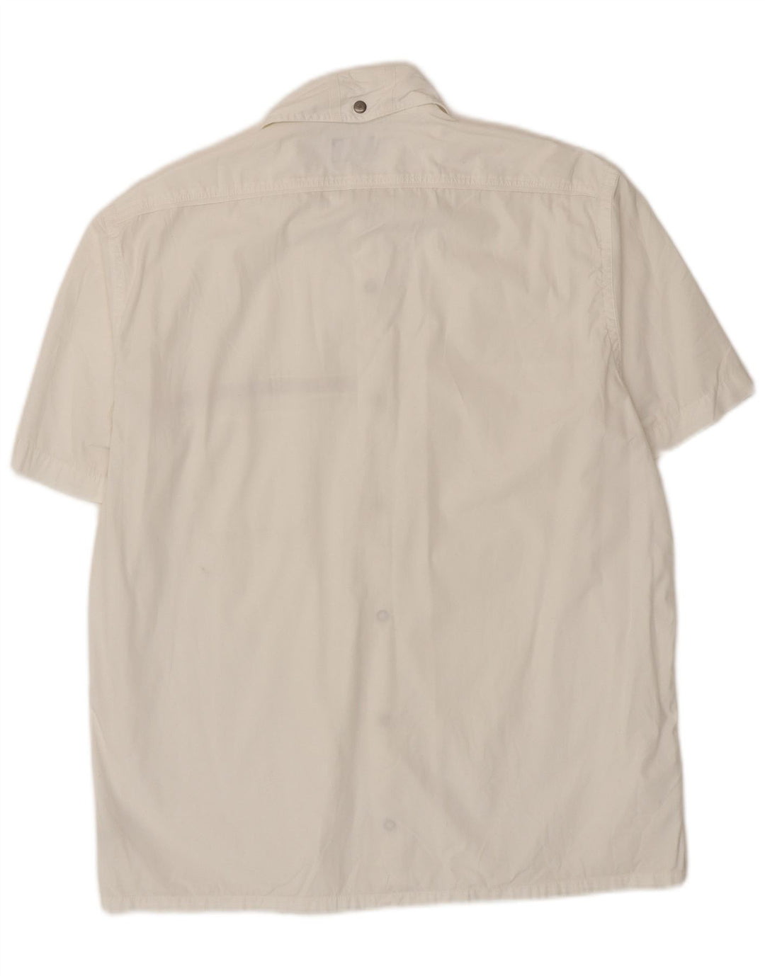 Camisa masculina Trussardi de manga curta grande algodão branco