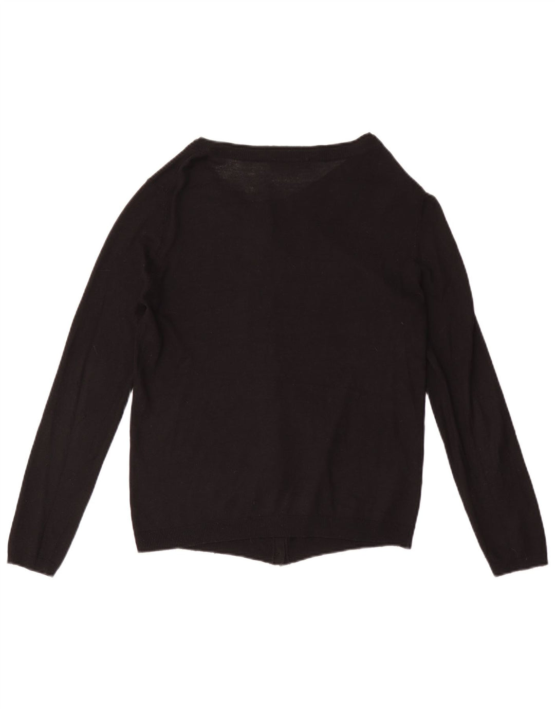Suéter cardigã feminino Zara Reino Unido 12 médio preto