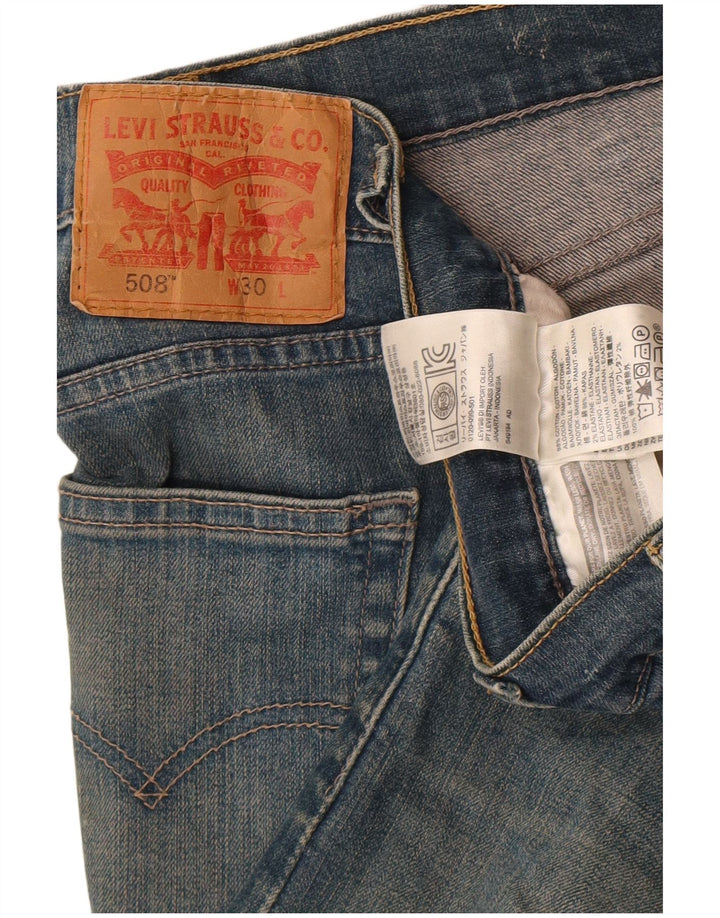 Shorts jeans masculino 508 Levi's W30 algodão azul médio
