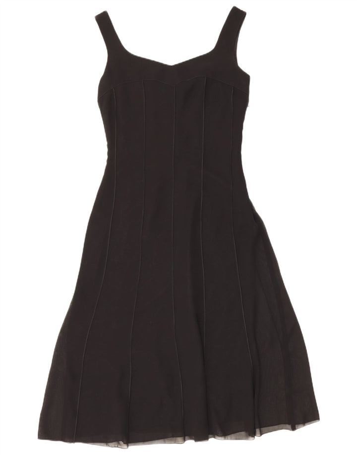 Vestido feminino Dream sem mangas para noite em linha A Reino Unido 8 pequeno poliéster preto