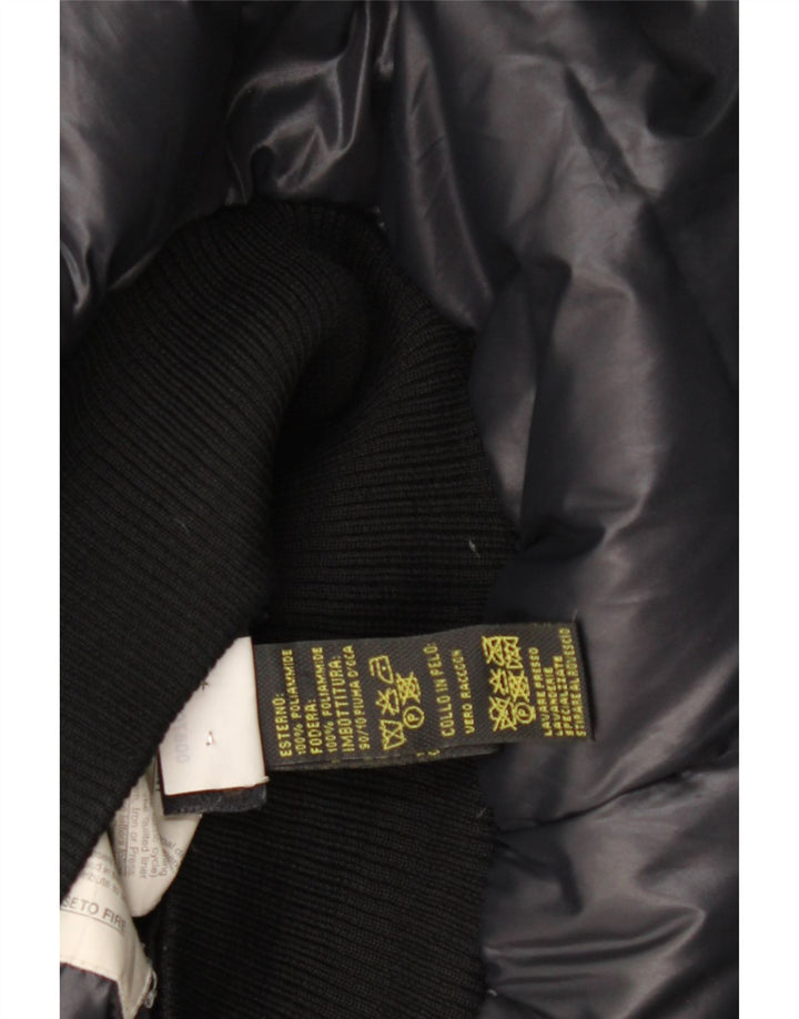 Jaqueta feminina acolchoada com capuz Blauer UK 14 médio azul marinho poliamida