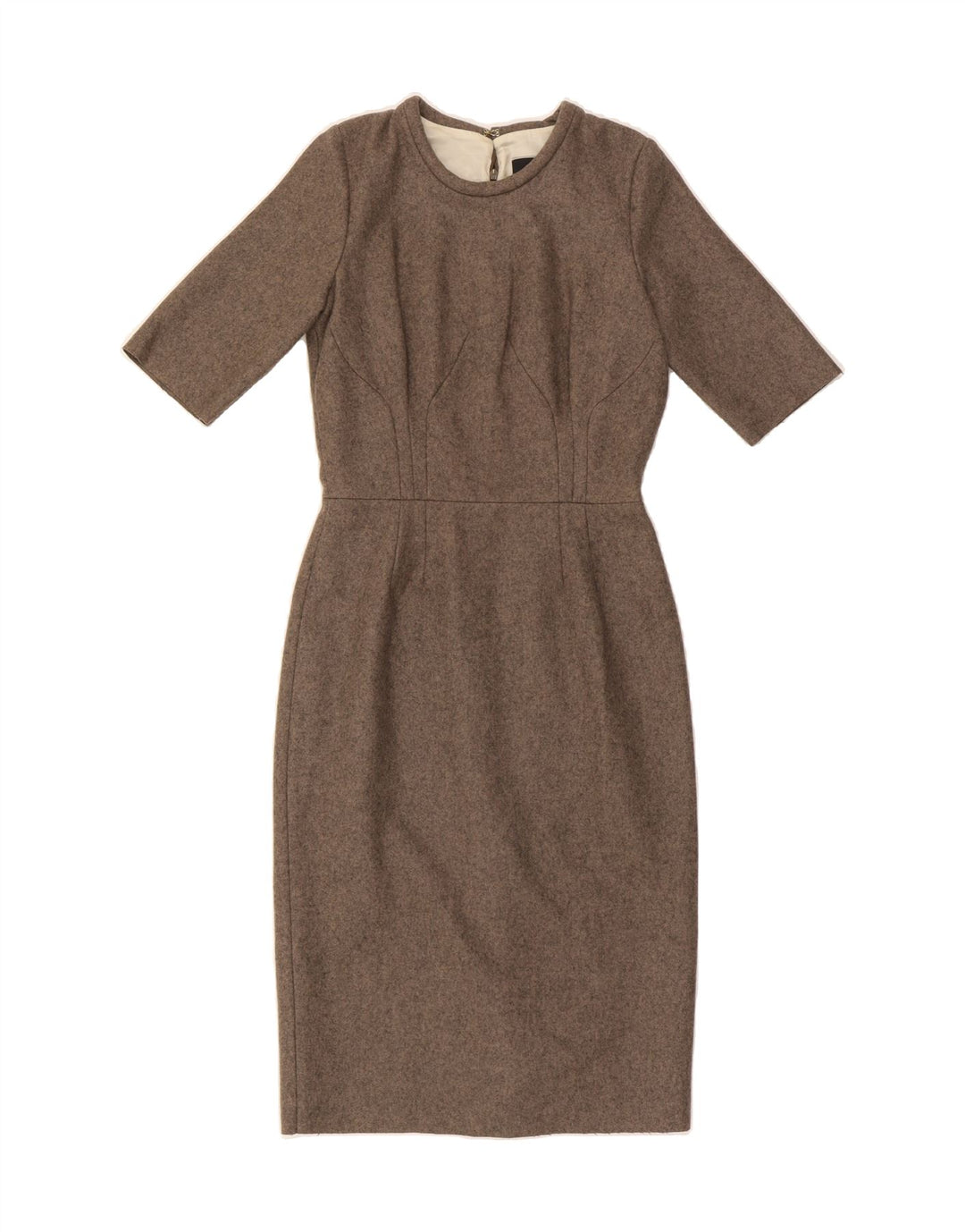 PAUL SMITH Womens Sheath Dress IT 42 Medium Brown Virgin Wool Vintage Paul Smith and Second-Hand Paul Smith from Messina Hembry 